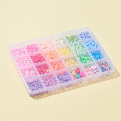 Handmade Polymer Clay Beads Strands CLAY-FS0001-09-1