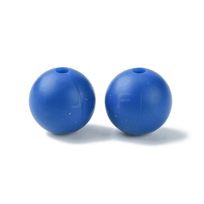 Round Food Grade Eco-Friendly Silicone Focal Beads SIL-F003-01B-1