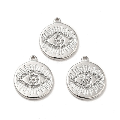 Tarnish Resistant 304 Stainless Steel Pendants Rhinestone Setting STAS-A066-16P-1