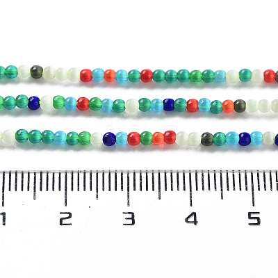 Cat Eye Beads Strands EGLA-N002-001N-1