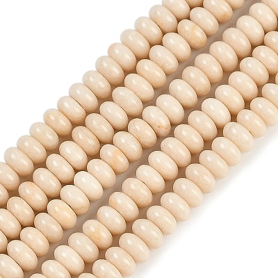 Natural Fossil Beads Strands G-K343-C24-01-1