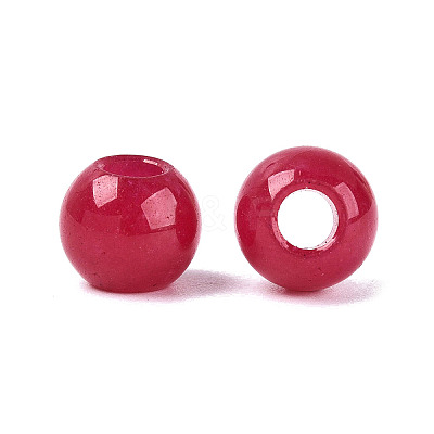 Natural White Jade European Beads G-Q607-01A-12-1