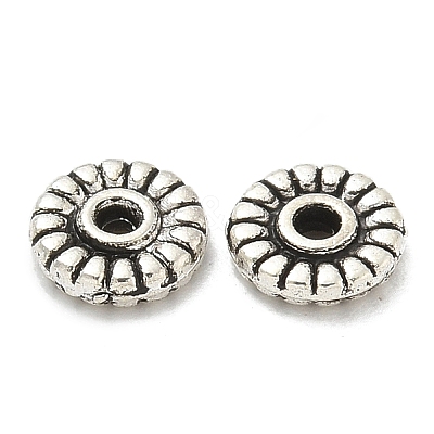 Tibetan Style Alloy Spacer Beads TIBE-P003-42AS-1