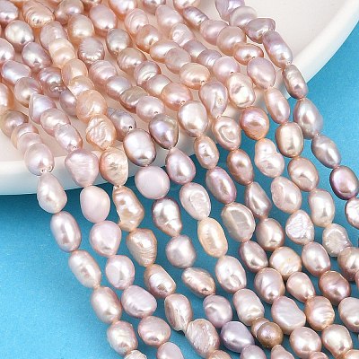 Natural Cultured Freshwater Pearl Beads Strands PEAR-L033-30B-1