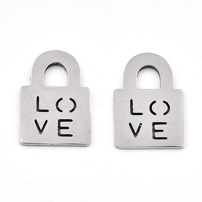 Non-Tarnish 201 Stainless Steel Charms STAS-S081-059-1