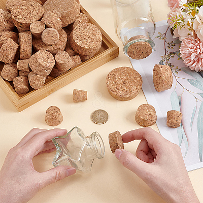 56Pcs 9 Style Cork Bottle Stoppers FIND-BC0005-30-1