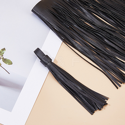 3M PU Leather Fringe Trim DIY-HS0002-30B-1