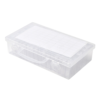 (Defective Closeout Sale: Scratched) Rectangle Plastic Organizer Handled Boxes CON-XCP0002-63-1