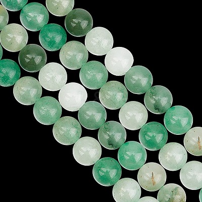2 Strands Natural Green Aventurine Beads Strands G-GO0001-29B-1