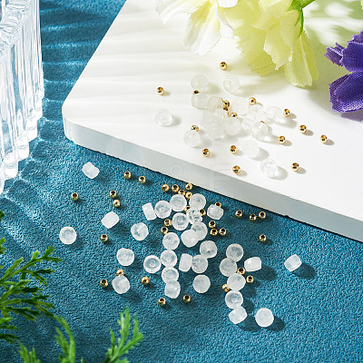 50Pcs Natural Quartz Crystal Beads G-TAD0001-10-1