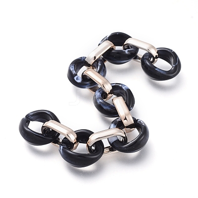 Transparent Acrylic Handmade Cable Chain AJEW-JB00547-06-1