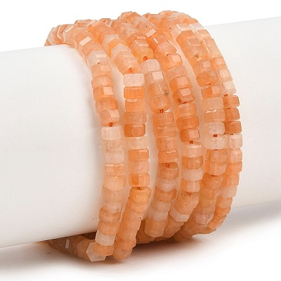 Natural Red Aventurine Beads Strands G-G345-C27-2x4mm-1