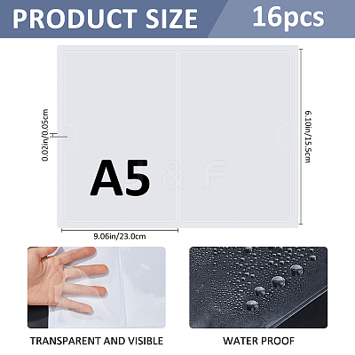 PVC Card Sleeves DIY-WH0591-509C-1