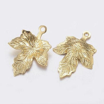 Autumn Theme 304 Stainless Steel Pendants STAS-F160-39G-1