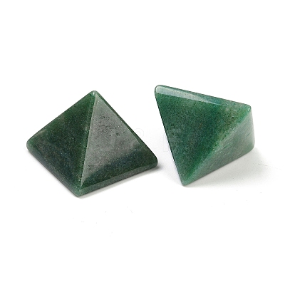 Natural Green Aventurine Orgonite Pyramid Display Decorations G-C186-07L-1
