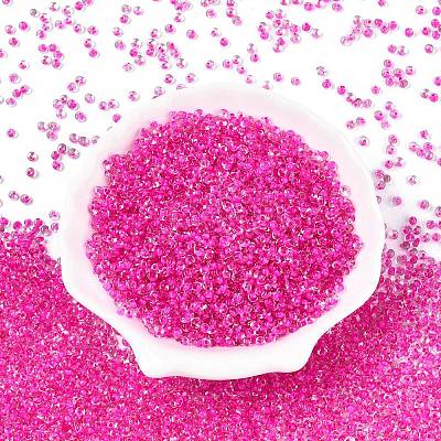 8/0 Inside Colours Transparent Glass Seed Beads SEED-T007-06I-1