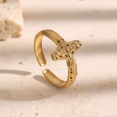 304 Stainless Steel Open Cuff Rings WGB3CCF-02-1