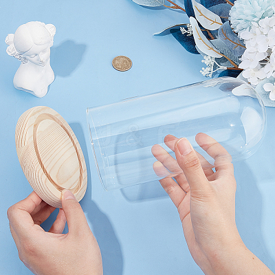 Glass Dome Cover AJEW-WH0348-295I-1