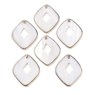 Natural Freshwater Shell Pendants SHEL-D082-02A-1