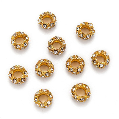 Alloy Rhinestone European Beads LS-X-CPDL-H997-3-1