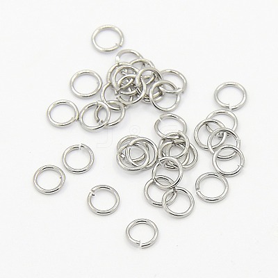 Tarnish Resistant 304 Stainless Steel Open Jump Rings STAS-M008-04D-1