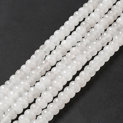 Natural White Jade Beads Strands G-D481-17B-1