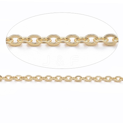 3.28 Feet Ion Plating(IP) 304 Stainless Steel Cable Chains X-CHS-E004-01G-1