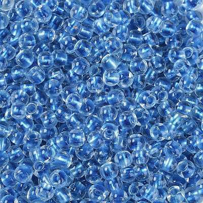 Transparent Inside Colours Glass Seed Beads SEED-A032-04D-1