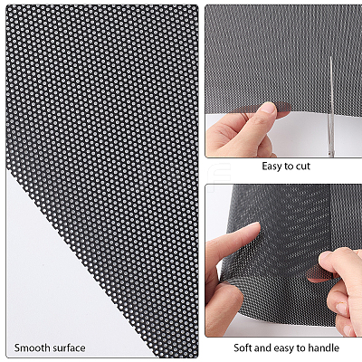 10Pcs 2 Colors PVC Plastic Sheets with Hole AJEW-CP0009-03-1