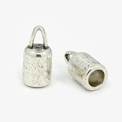 Tibetan Style Alloy Cord Ends TIBEP-LF9369YKG-AS-LF-1