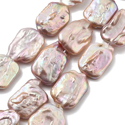 Natural Baroque Keshi Pearl Beads Strands PEAR-P064-01F-05C-1