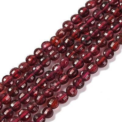 Natural Garnet Beads Strands X-G-F770-B02-01-1