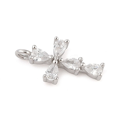 925 Sterling Silver Clear Cubic Zirconia Charms STER-NH0015-01P-1