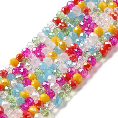 Glass Beads Strands EGLA-A034-M4mm-29-1
