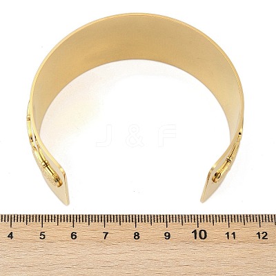 304 Stainless Steel Cuff Bangles BJEW-M082-05G-1