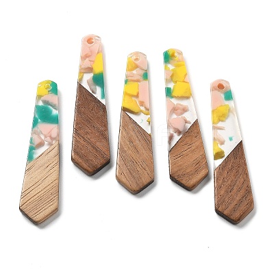 Resin and Walnut Pendants FIND-R051-06C-1