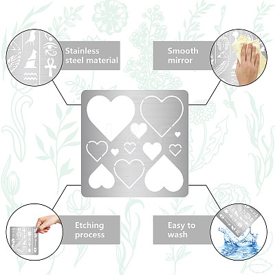 Valentine's Day Stainless Steel Metal Cutting Dies Stencils DIY-WH0518-001-1
