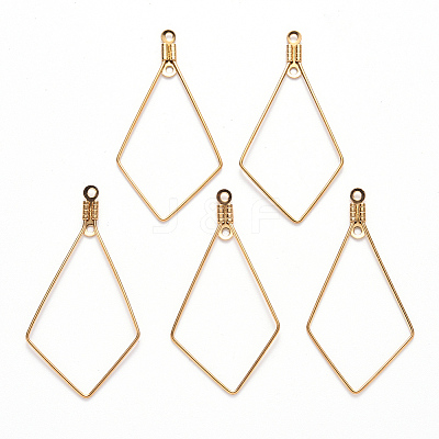 PVD Vacuum Plating 304 Stainless Steel Wire Pendants LS-X-STAS-S103-09G-B-1