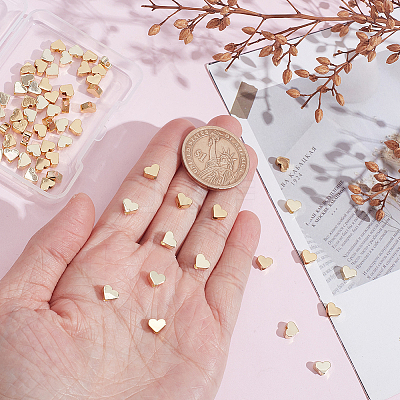 80Pcs 2 Styles Brass Beads KK-AR0004-54A-1