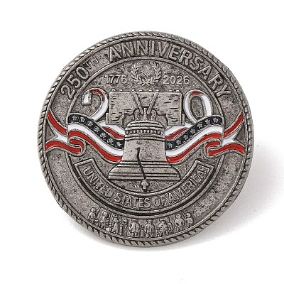 Alloy USA 250th Anniversary Commemorative Lapel Pin Backs JEWB-B046-01D-B-1