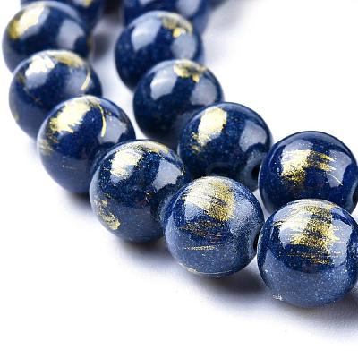 Natural Mashan Jade Beads Strands G-F670-A15-10mm-1