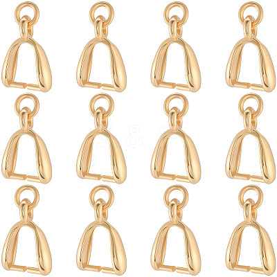 12Pcs 925 Sterling Silver Ice Pick Pinch Bails STER-BBC0008-38-1