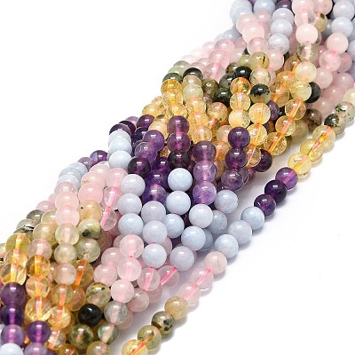 Natural Mixed Gemstone Beads Strands G-E576-07A-1