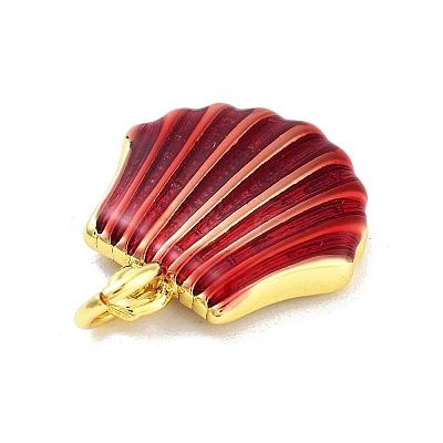 Real 18K Gold Plated Rack Plating Brass Enamel Charms KK-M293-31G-03-1