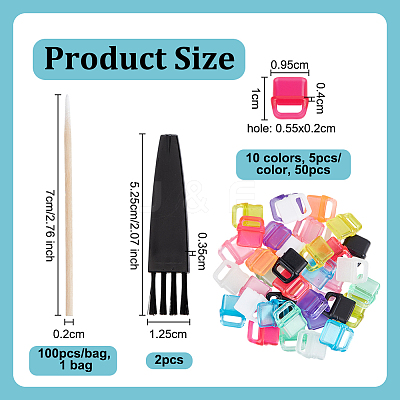 50Pcs 10 Colors PVC Mobile Dustproof Plugs FIND-OC0013-68-1