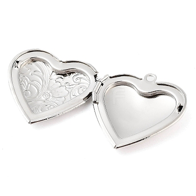 Brass Locket Pendants KK-M263-01P-1