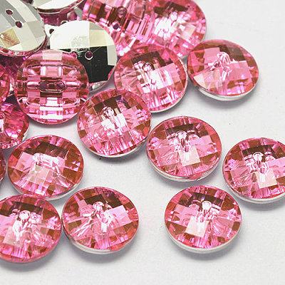 Taiwan Acrylic Rhinestone Buttons BUTT-F022-10mm-26-1