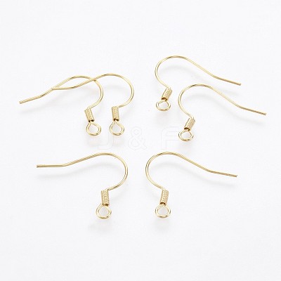 304 Stainless Steel Earring Hooks STAS-P221-04G-1
