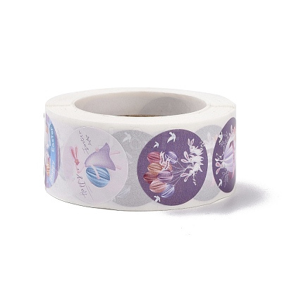 8 Patterns Easter Theme Self Adhesive Paper Sticker Rolls DIY-C060-03F-1