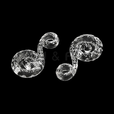 Transparent Acrylic Pendants TACR-G048-35-1